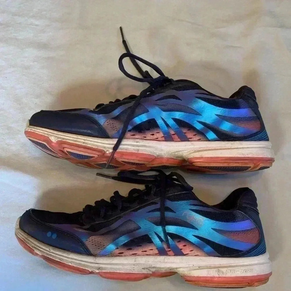 Ryka Devotion Plus 3 Woman’s Walking Shoe Size 9.  Navy Blue & Iridescent Detail - Picture 3 of 16